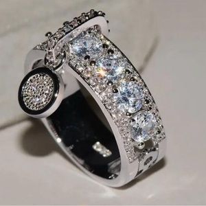 Copper, elegant, sparkling ring, size 7